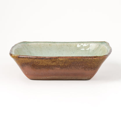 角鉢 6寸(約18cm×約18cm) 白掛 E