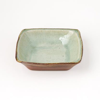 角鉢 6寸(約18cm×約18cm) 白掛 E