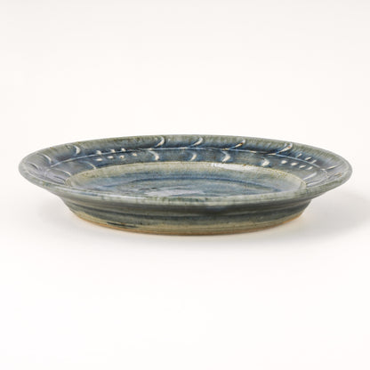 平皿 6寸(約18cm) イッチン 呉須 F