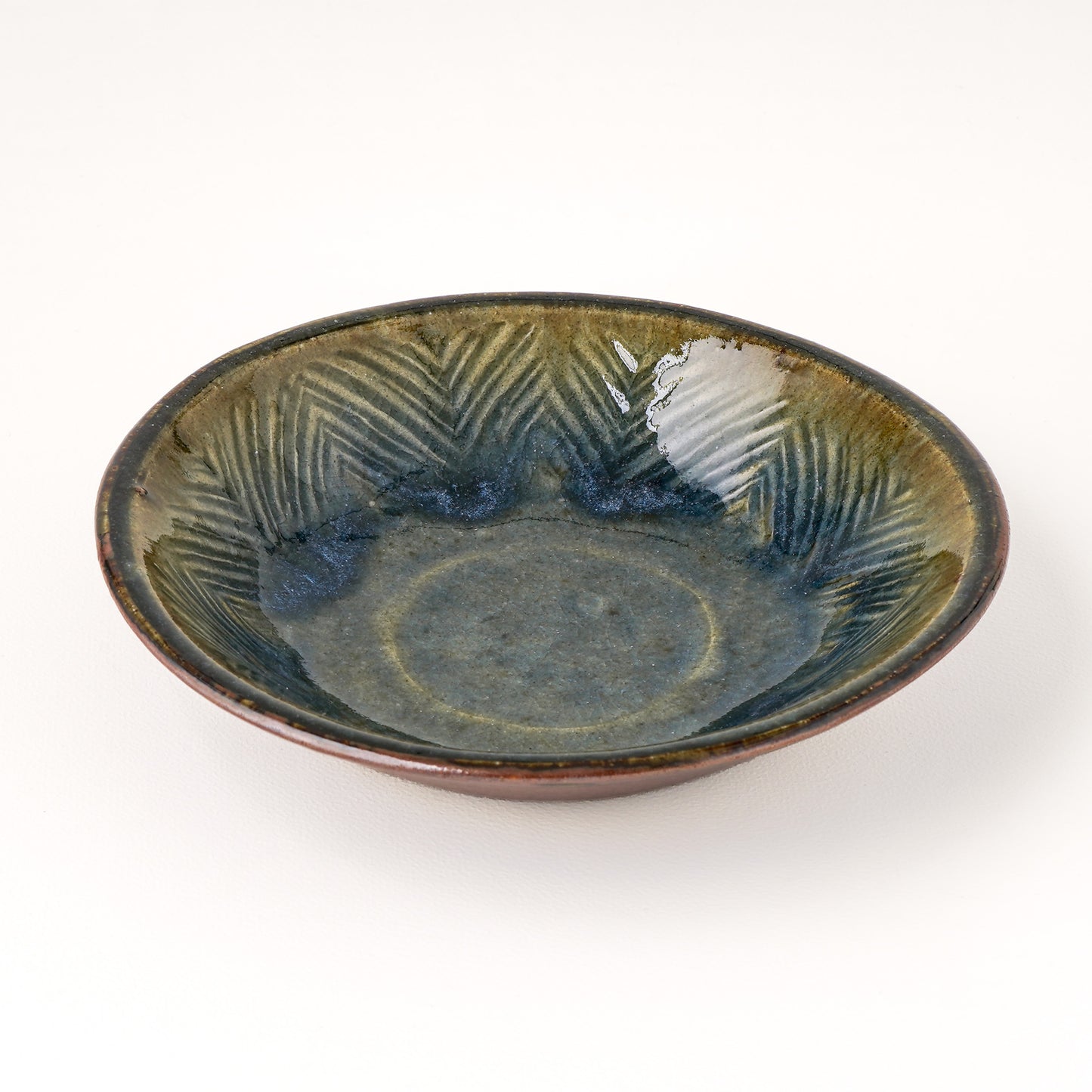 丸鉢 6寸(約18cm) 押紋 呉須 F