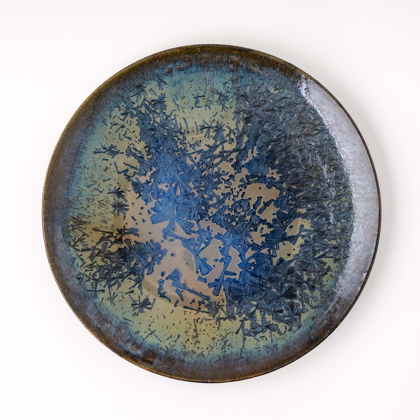 皿 7寸(約21cm) 青 A