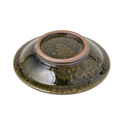 平皿 7寸(約21cm) 縁付 縄紋 呉須 B