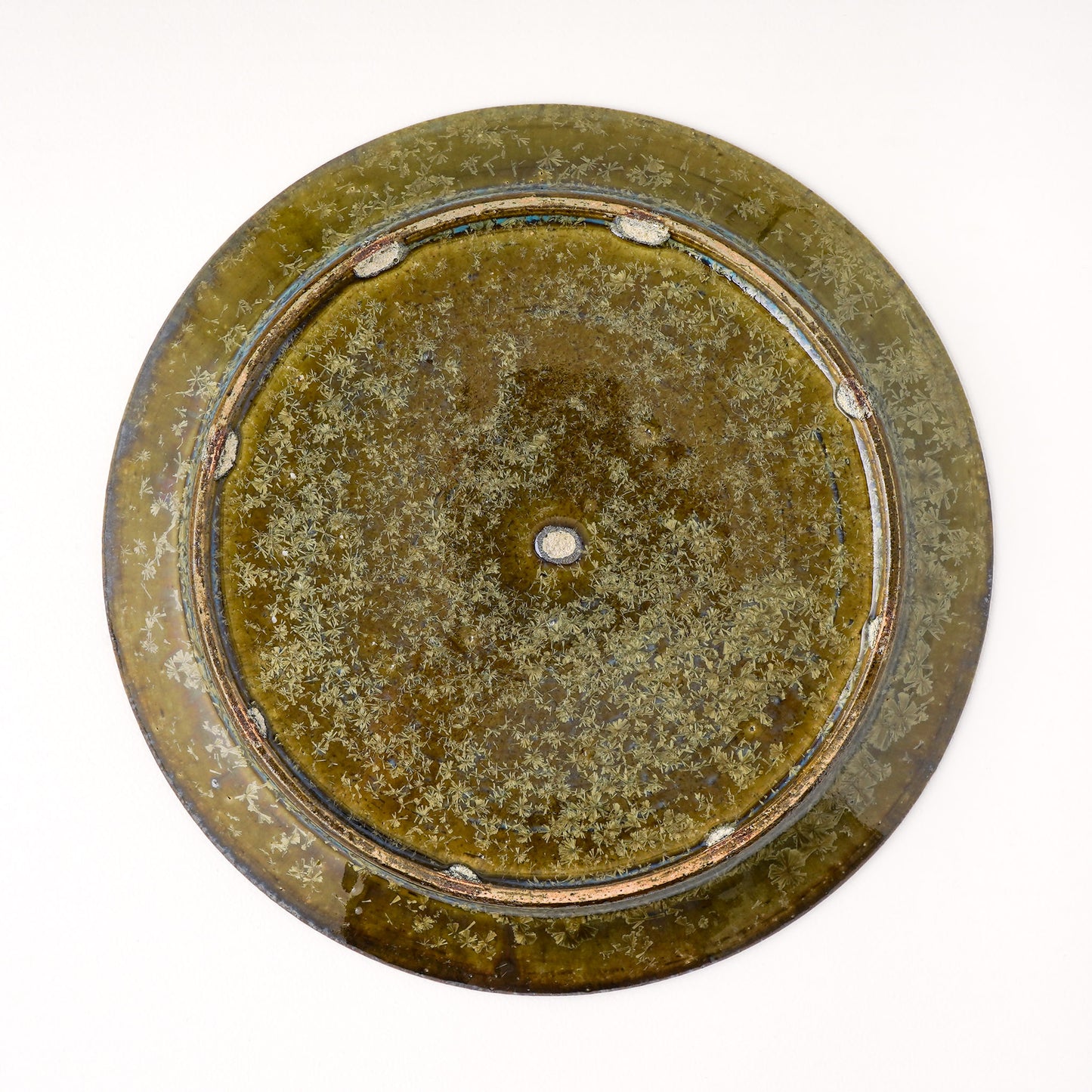 皿 7寸(約21cm) 緑 C