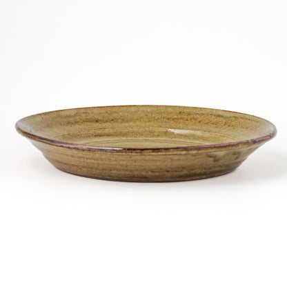 皿 7寸(約21cm) 灰釉 G