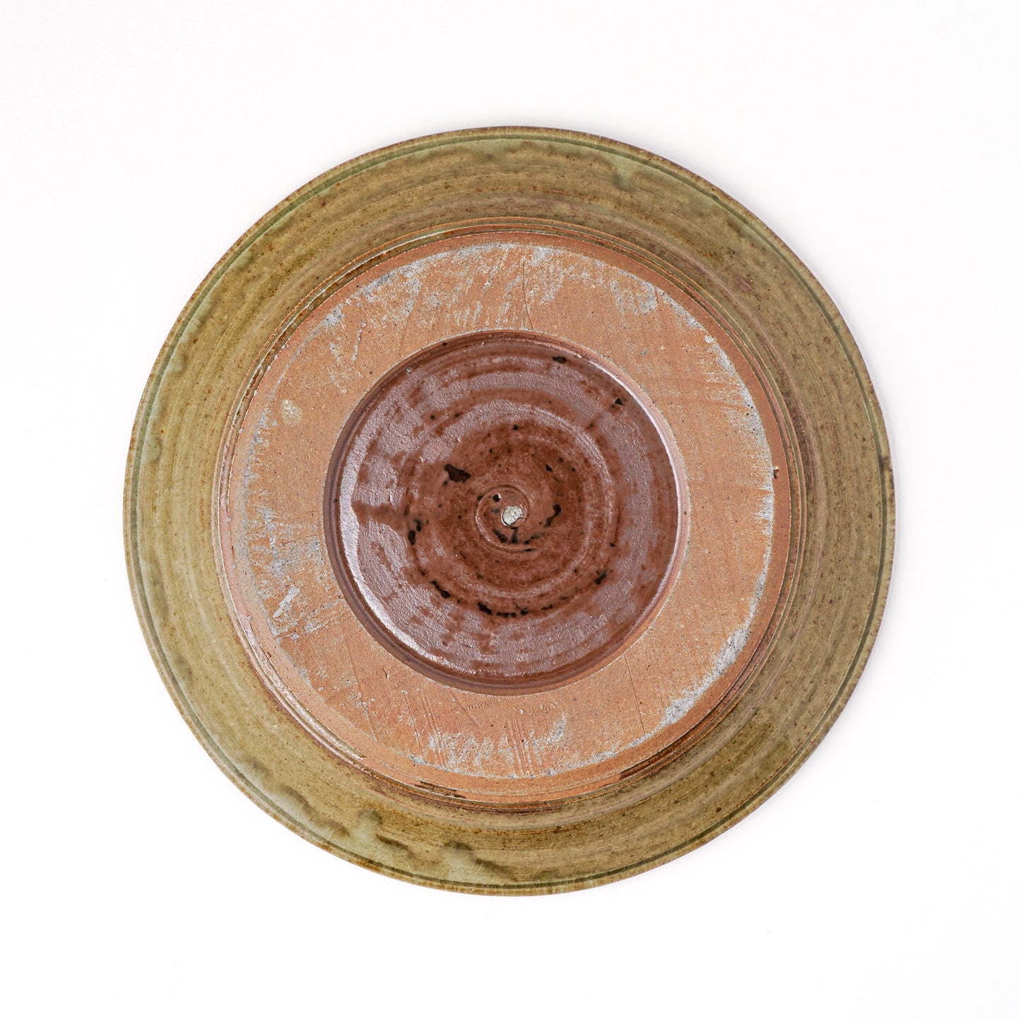 皿 7寸(約21cm) 灰釉 G
