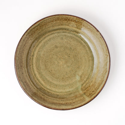 皿 7寸(約21cm) 灰釉 G