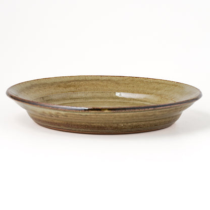 皿 7寸(約21cm) 灰釉 H