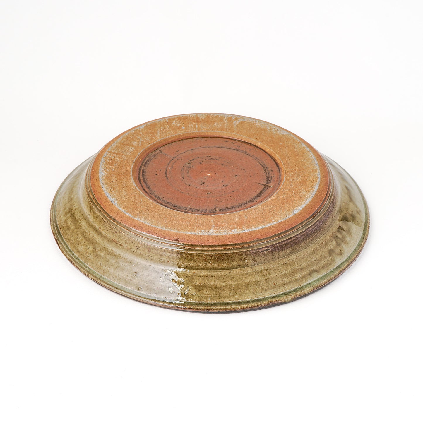 皿 7寸(約21cm) 灰釉 H