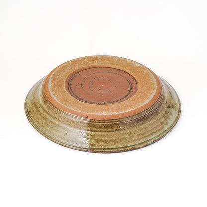 皿 7寸(約21cm) 灰釉 H