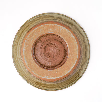 皿 7寸(約21cm) 灰釉 H