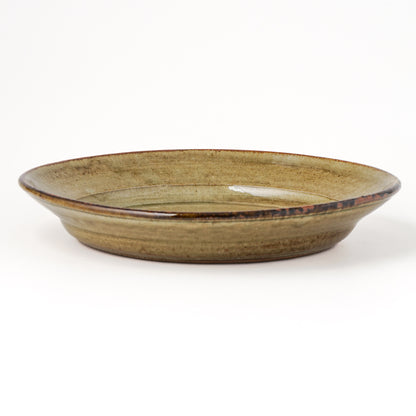 皿 7寸(約21cm) 灰釉 I