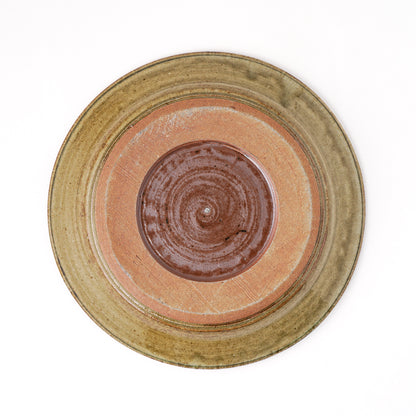 皿 7寸(約21cm) 灰釉 I