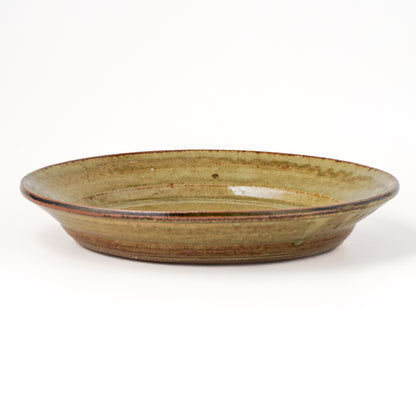 皿 7寸(約21cm) 灰釉 J