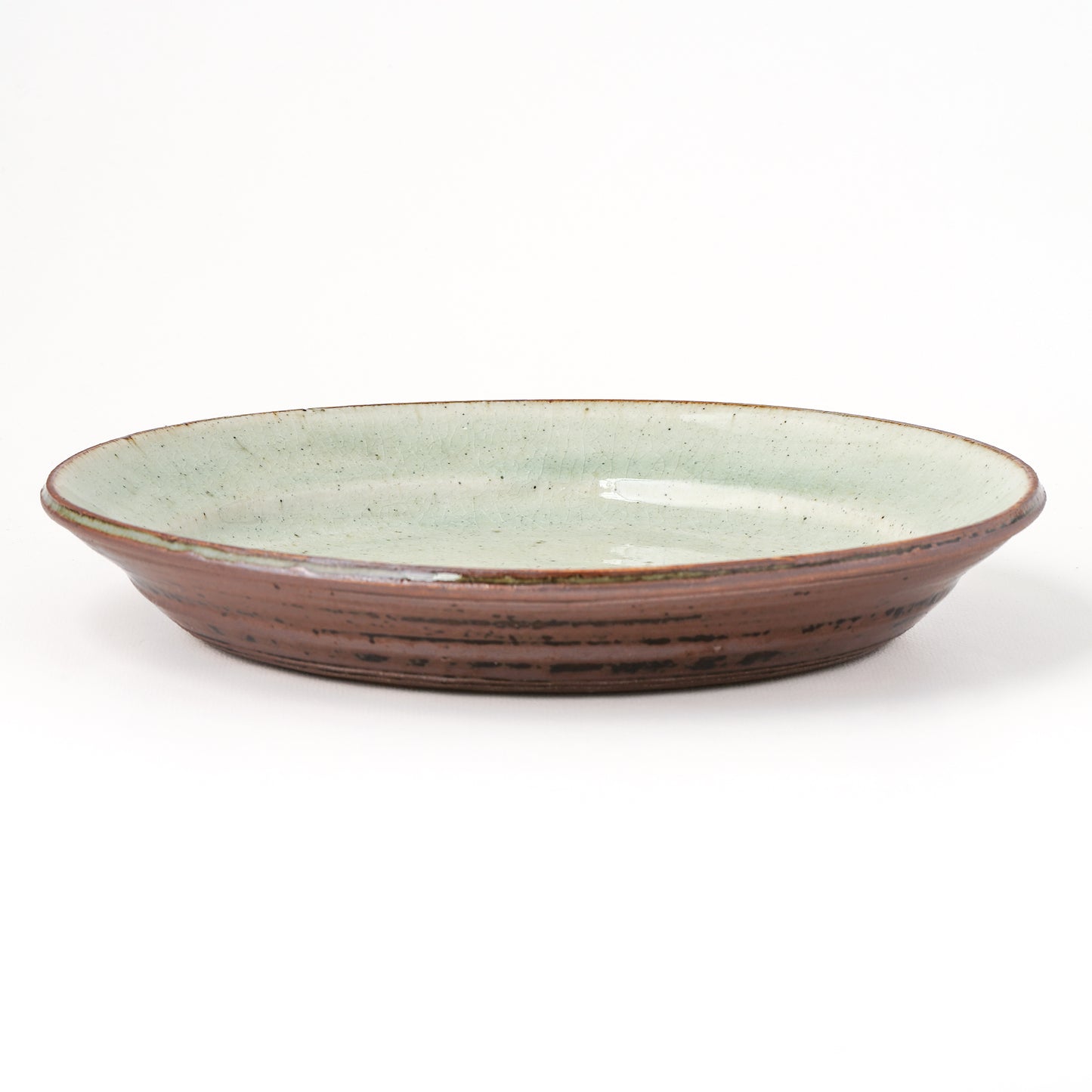 皿 8寸(約24cm) 白掛 A
