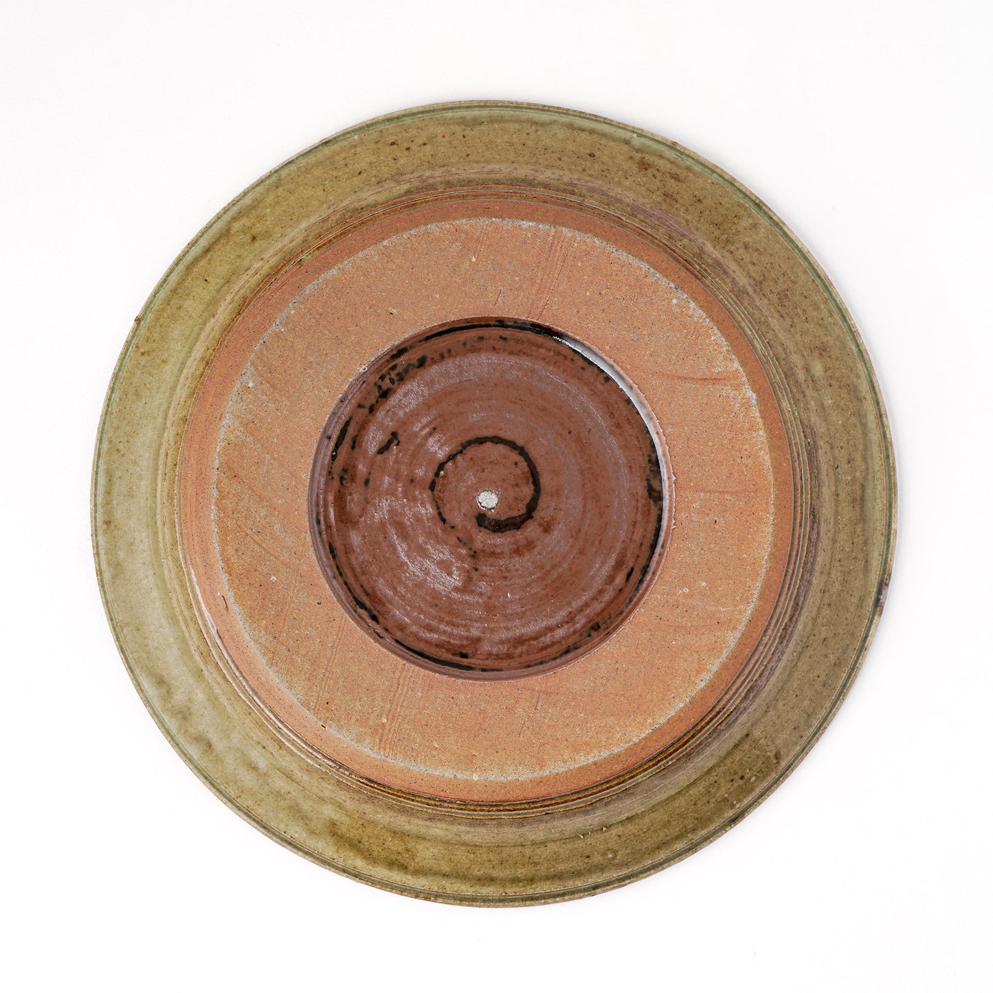 皿 8寸(約24cm) 灰釉 G