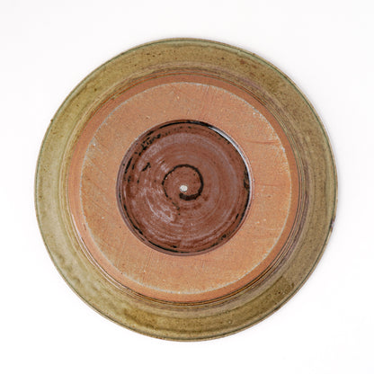 皿 8寸(約24cm) 灰釉 G
