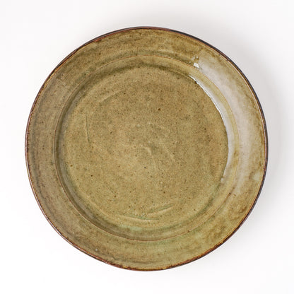 皿 8寸(約24cm) 灰釉 G