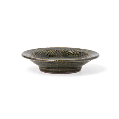 平皿 5寸(約15cm) 縁付 縄紋 呉須 A