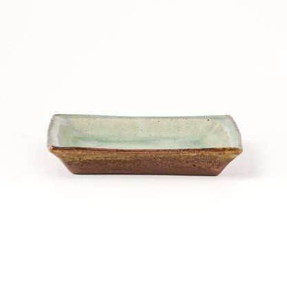 角皿 5寸(約15cm×約15cm) 白掛 A