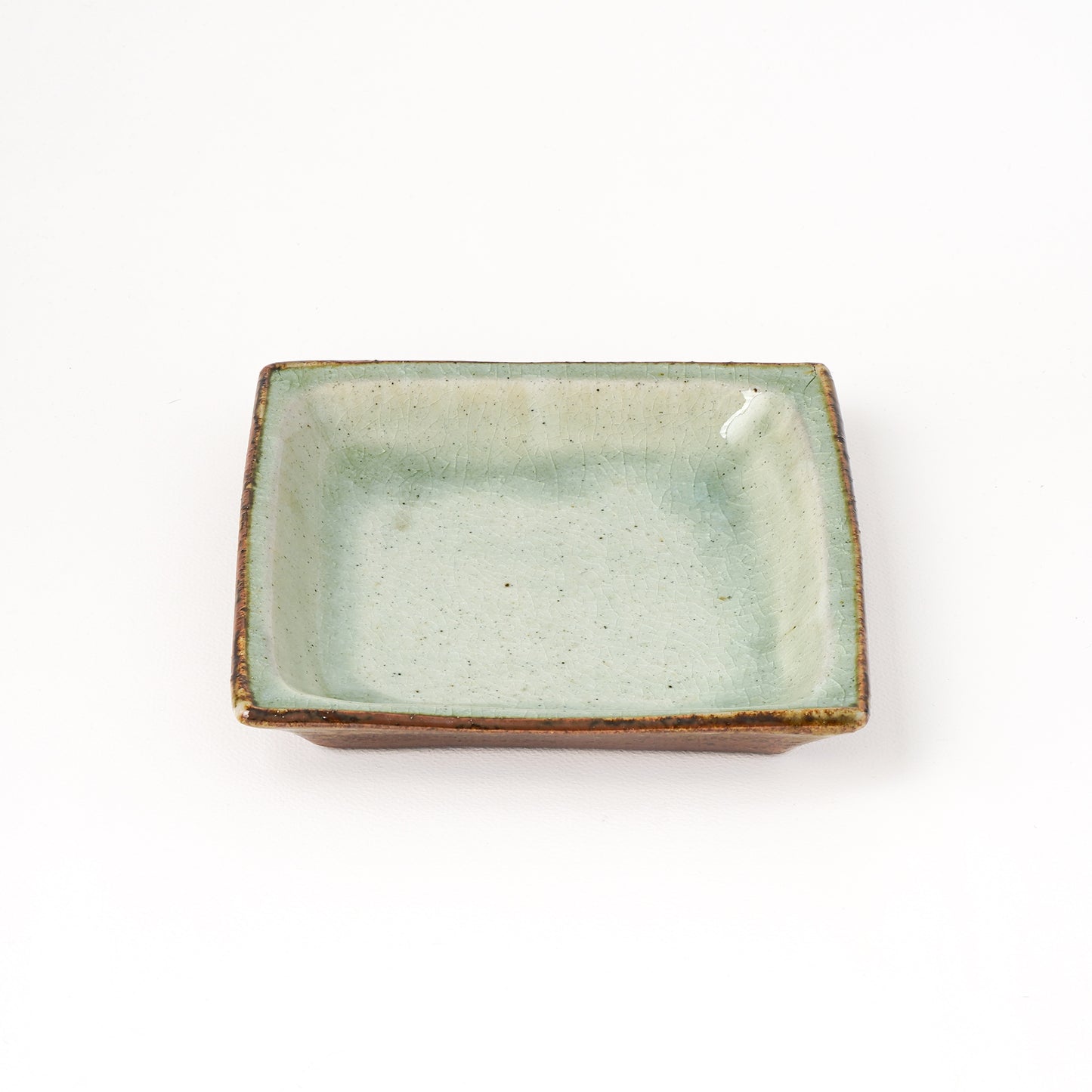 角皿 5寸(約15cm×約15cm) 白掛 A