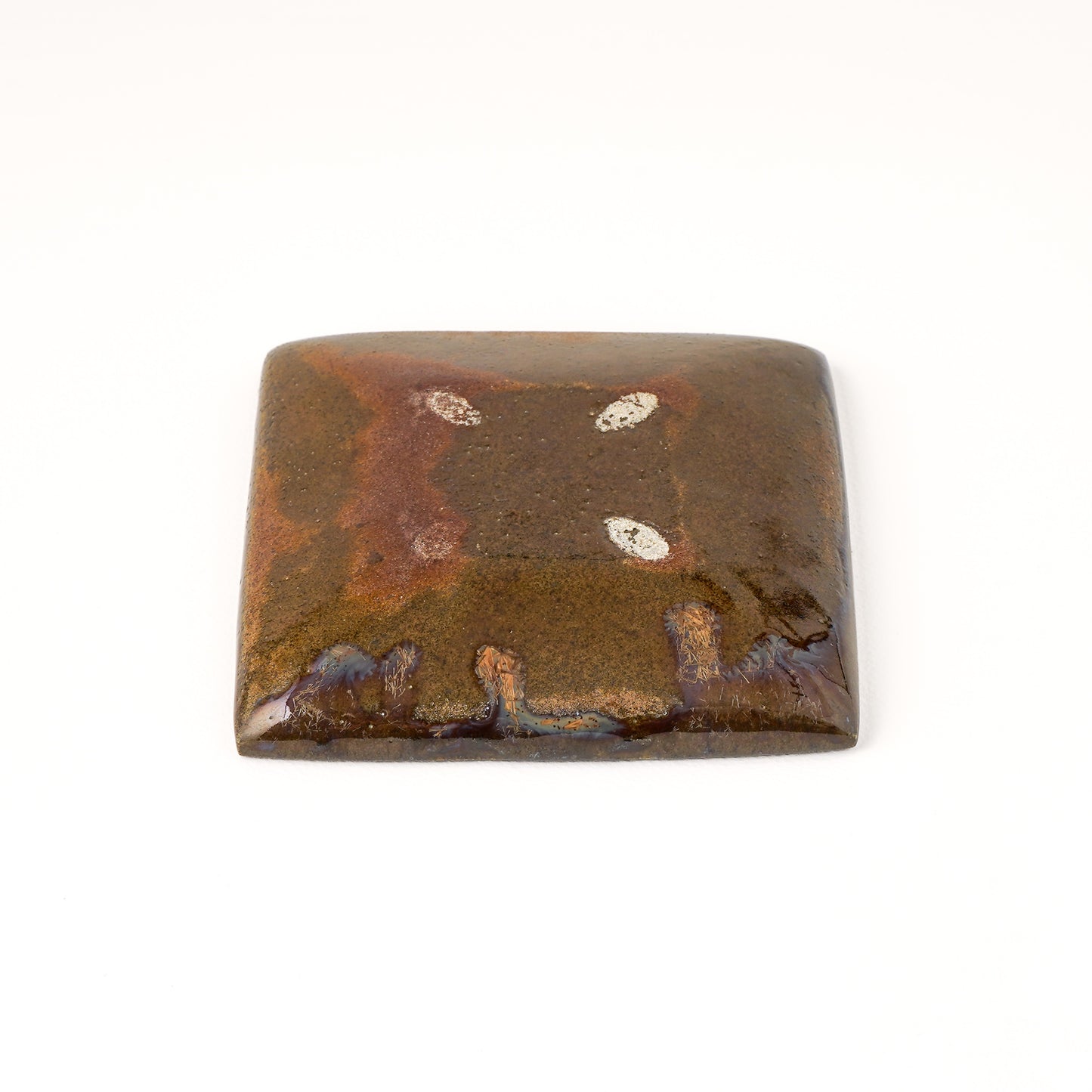 正角皿 小(約10.5cm×約10.5cm) 飴緑 A