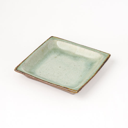 角皿 5寸(約15cm×約15cm) 白掛 A