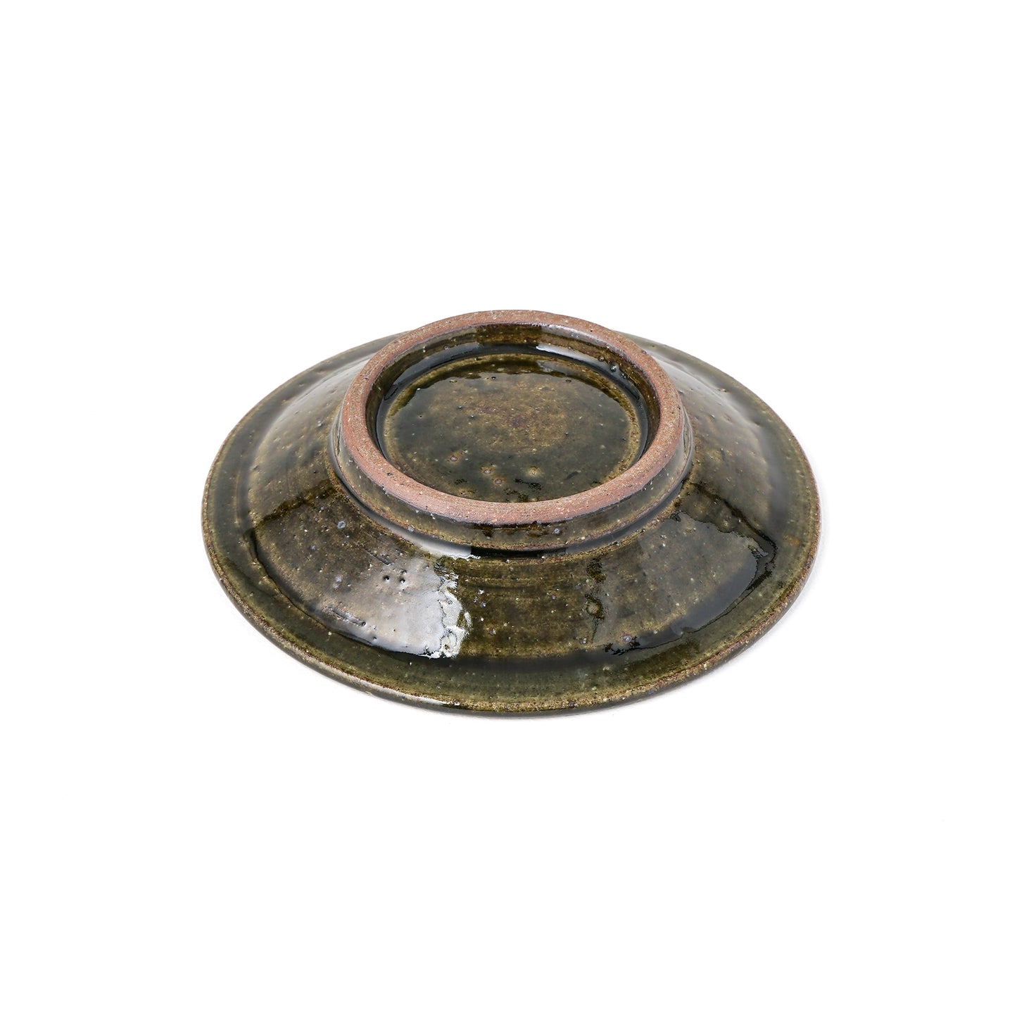 平皿 5寸(約15cm) 縁付 縄紋 呉須 A