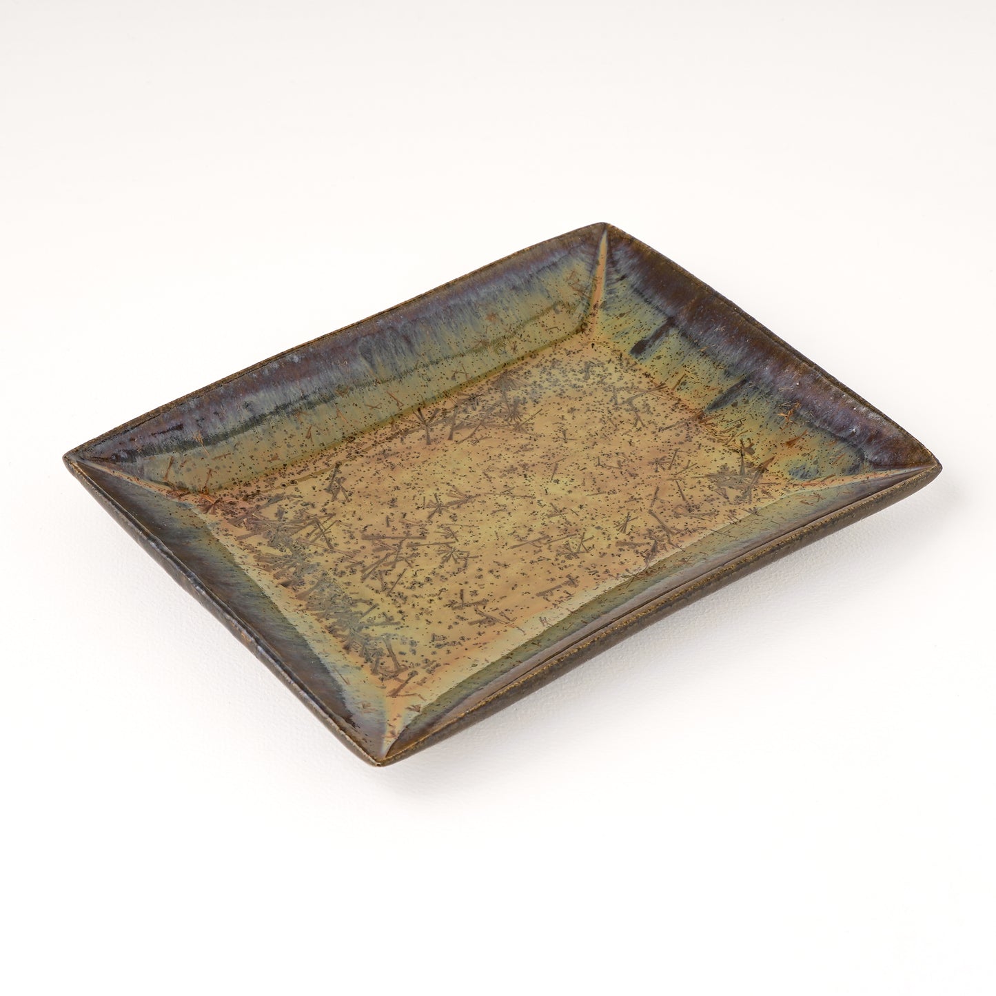 板皿 M(約17cm×約13cm) 飴緑 A