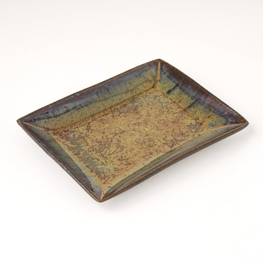 板皿 M(約17cm×約13cm) 飴緑 A