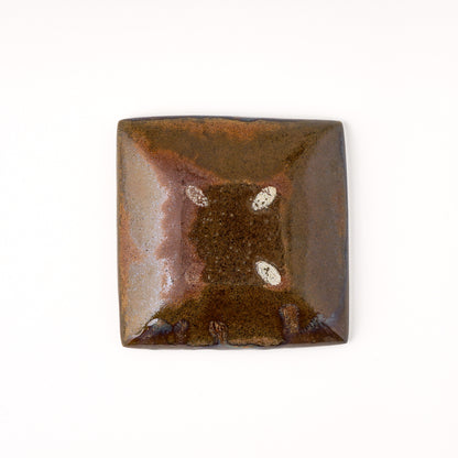 正角皿 小(約10.5cm×約10.5cm) 飴緑 A