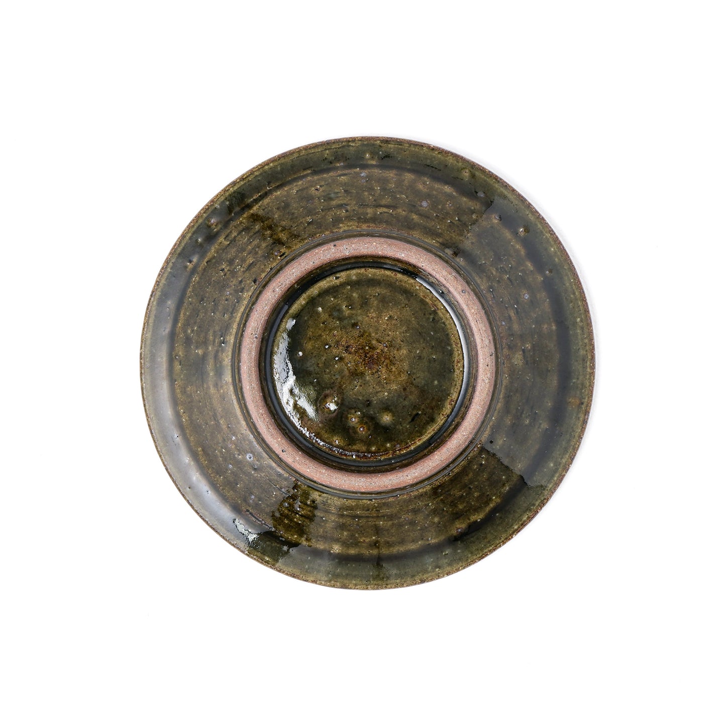 平皿 5寸(約15cm) 縁付 縄紋 呉須 A