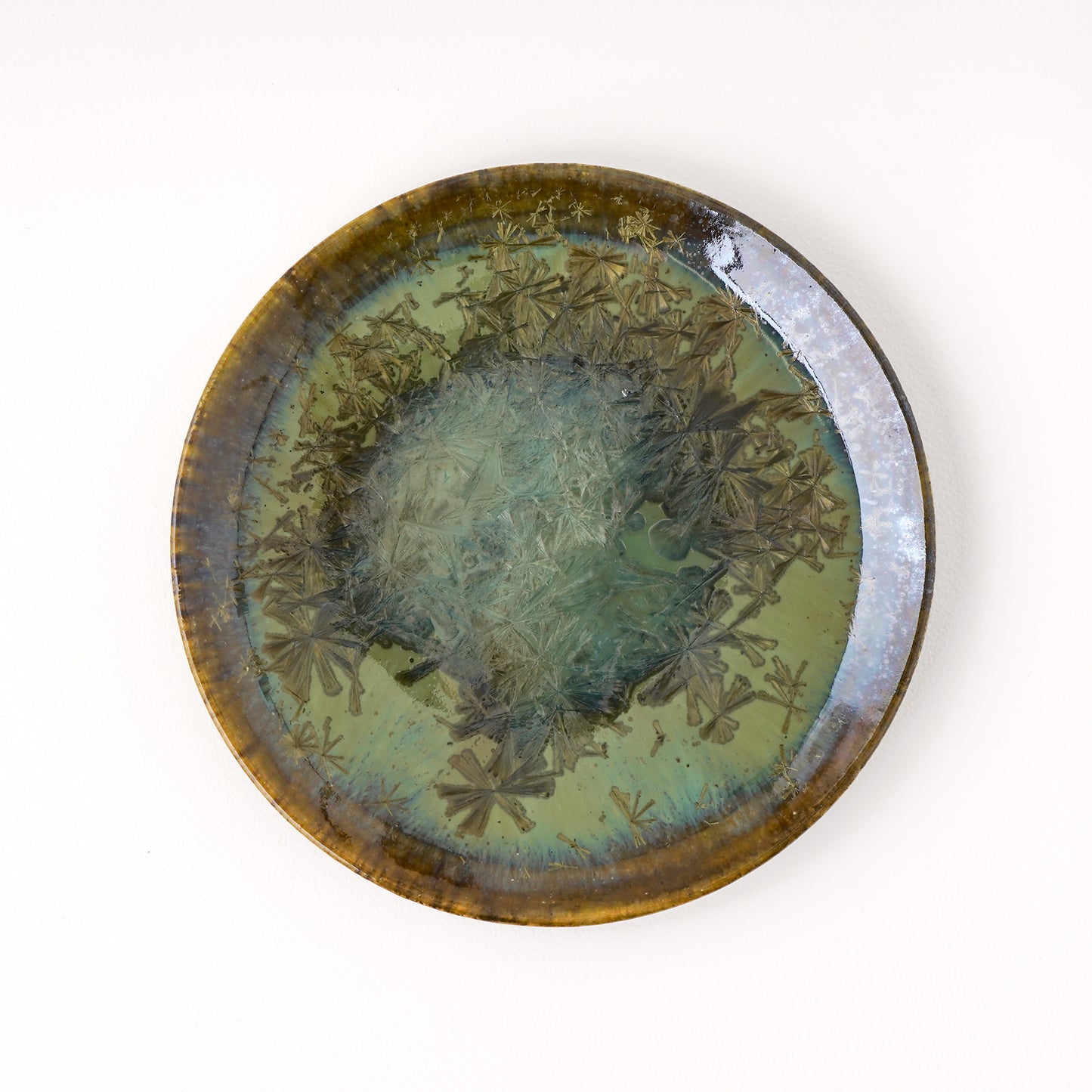 皿 5寸(約15cm) 緑 A