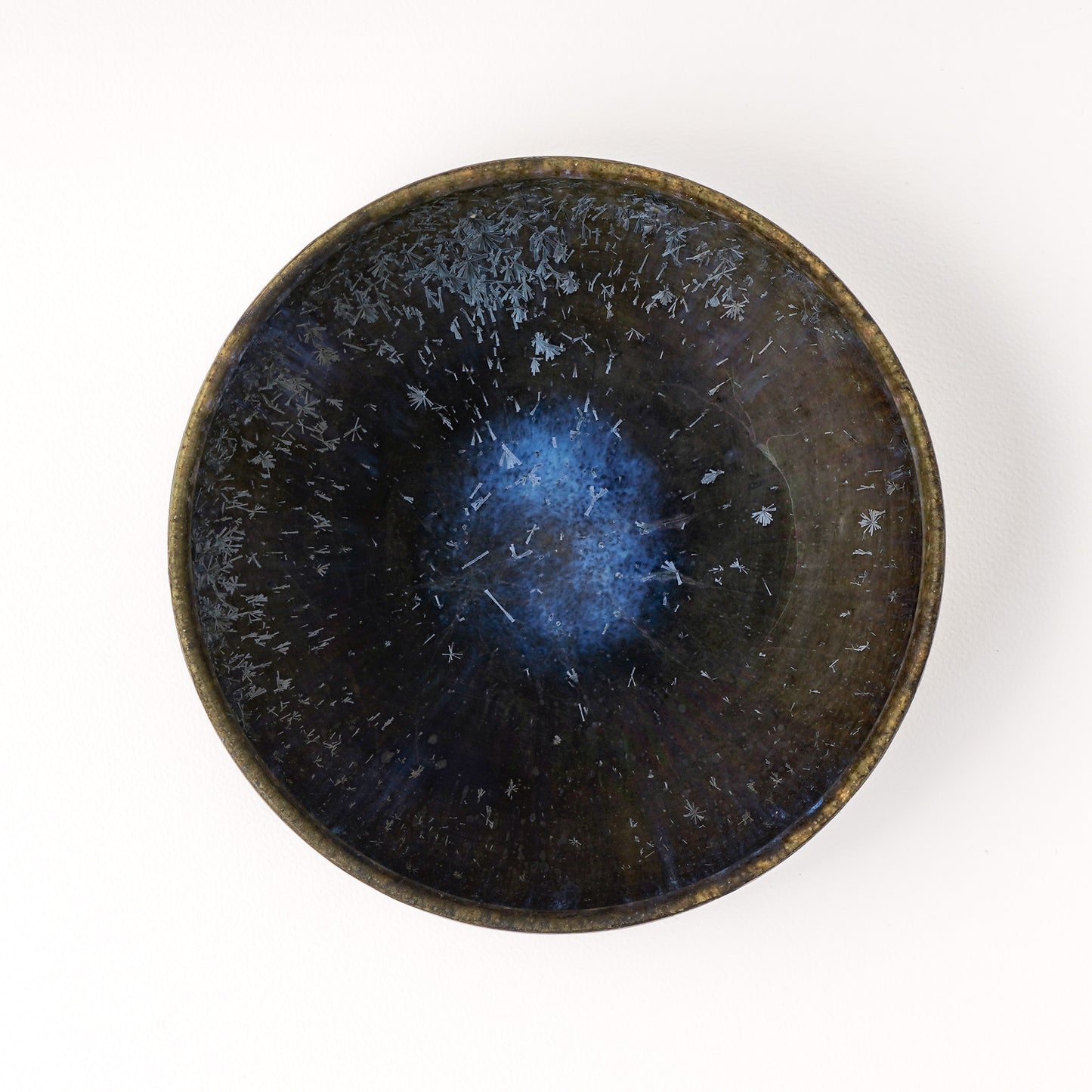 丸鉢 約14.5cm 艶消し 青 A