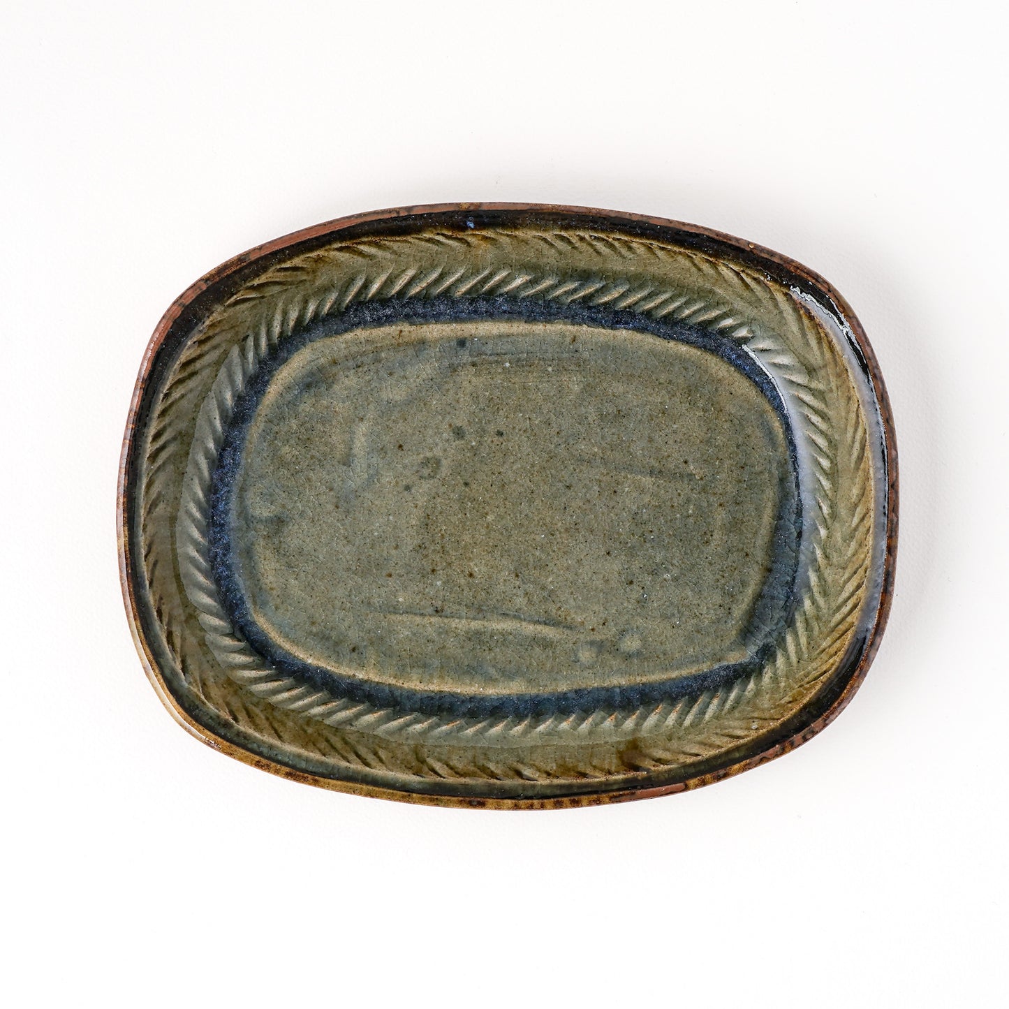 長方皿 中(約19.5cm×約15.5cm) A