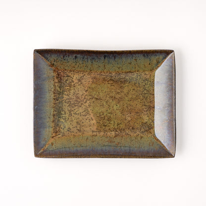 板皿 M(約17cm×約13cm) 飴緑 A