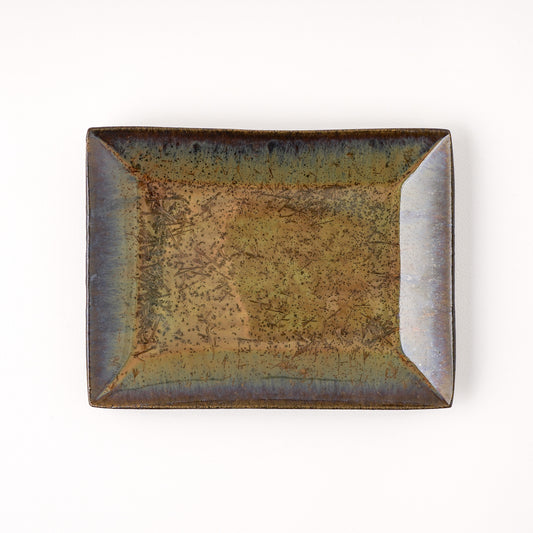 板皿 M(約17cm×約13cm) 飴緑 A