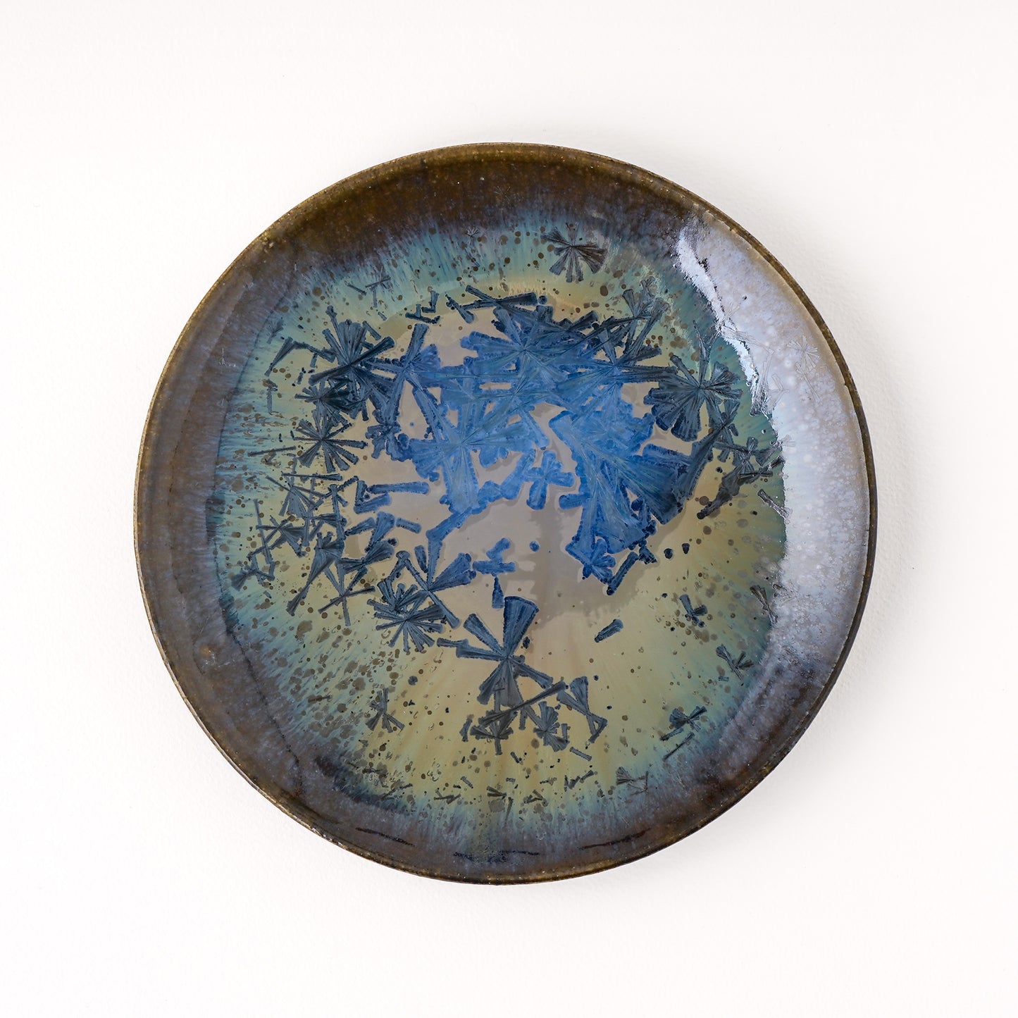 皿 5寸(約15cm) 青 A