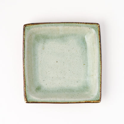角皿 5寸(約15cm×約15cm) 白掛 A
