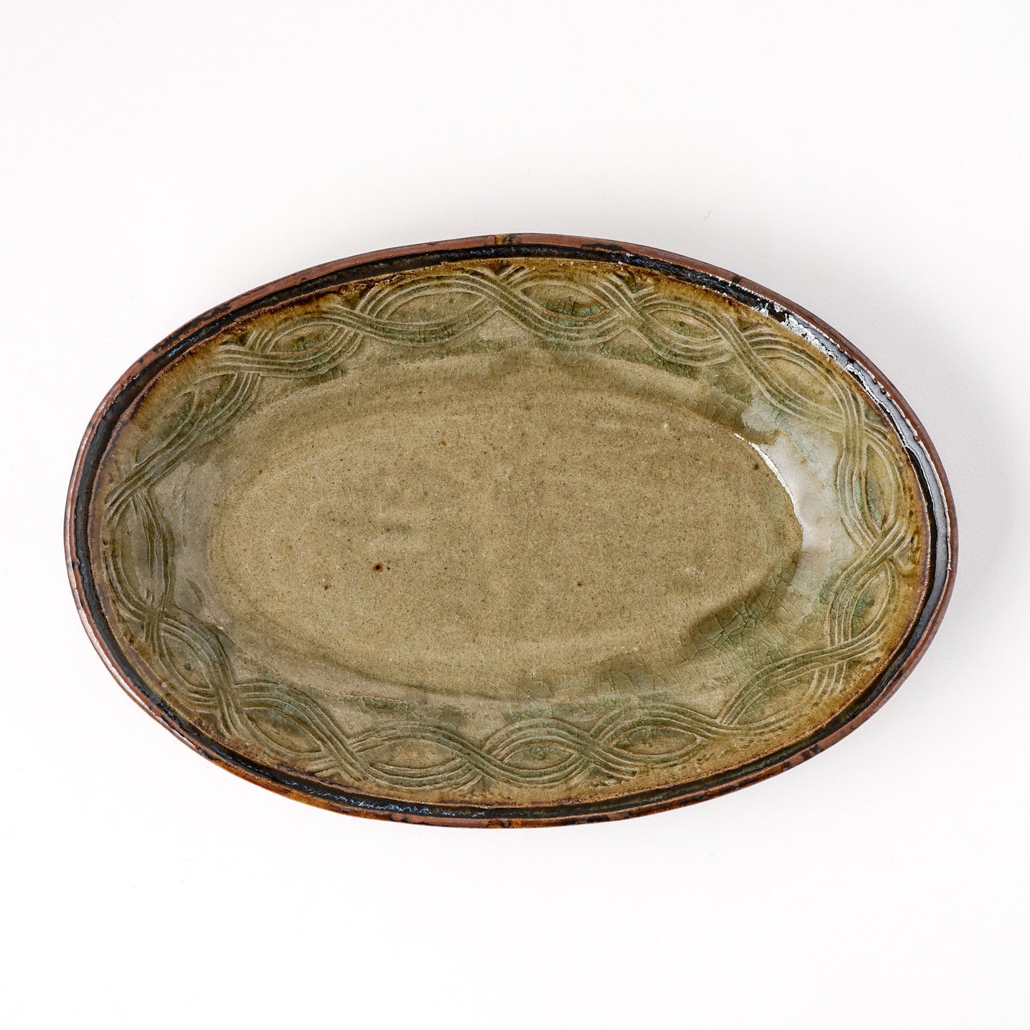 楕円鉢 大(約28.5cm×約19cm) A