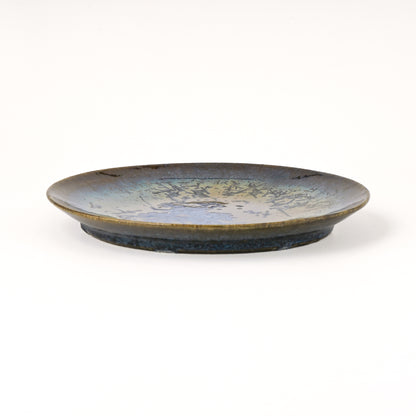 皿 5寸(約15cm) 青 B