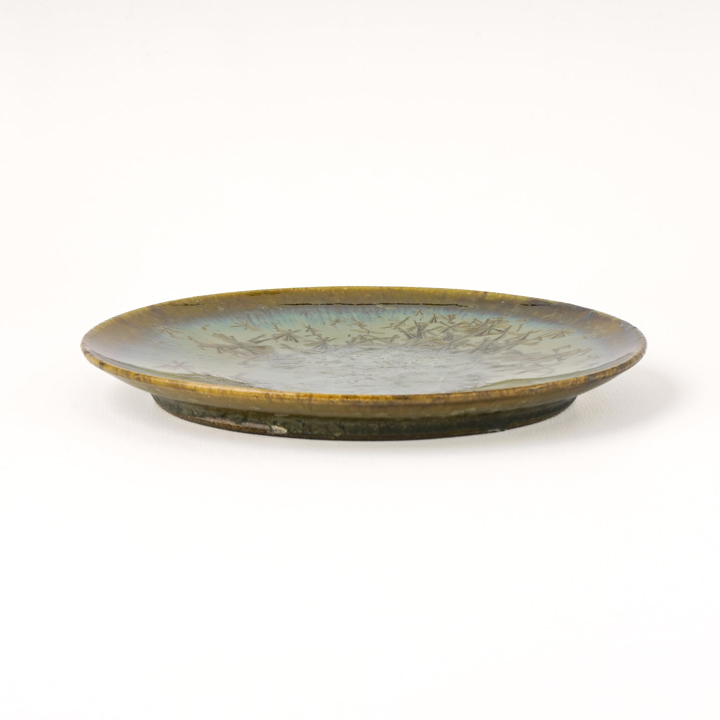皿 5寸(約15cm) 緑 B