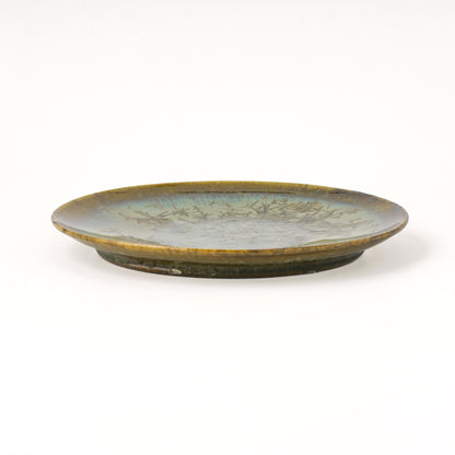 皿 5寸(約15cm) 緑 B