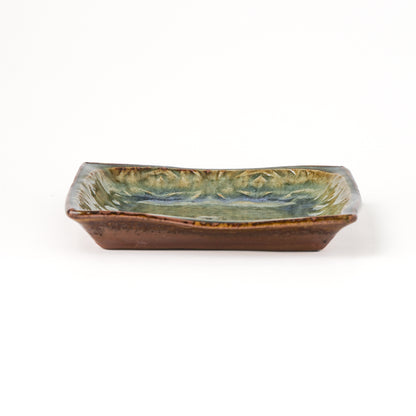 角皿 5寸(約15cm×約15cm) 押紋 B