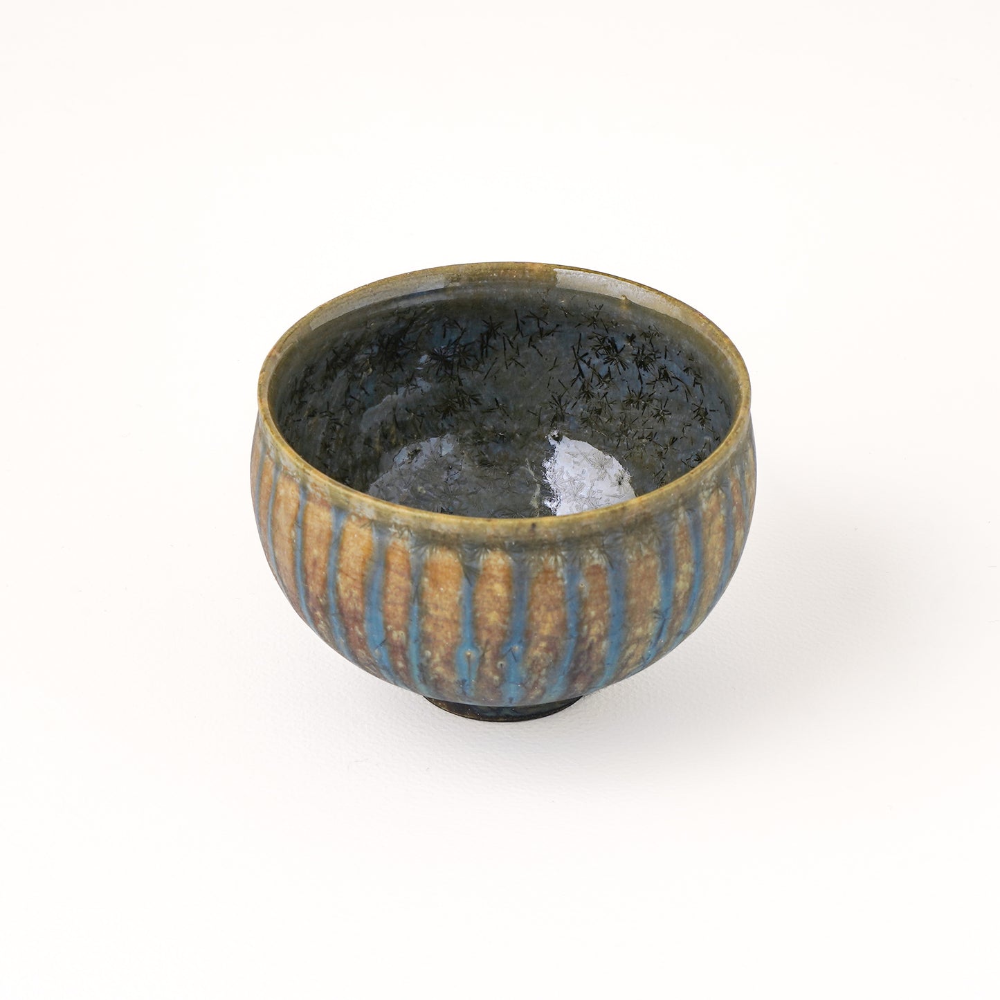 汲み出し(湯呑み) 約220ml 艶消し 青 B