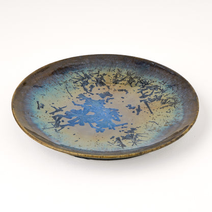 皿 5寸(約15cm) 青 B