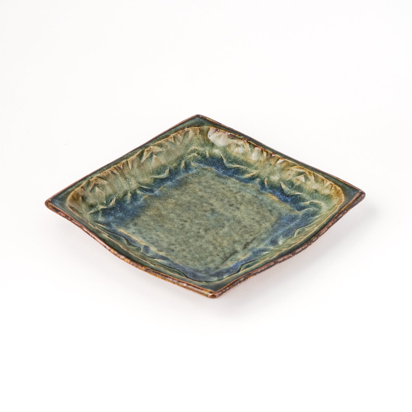 角皿 5寸(約15cm×約15cm) 押紋 B