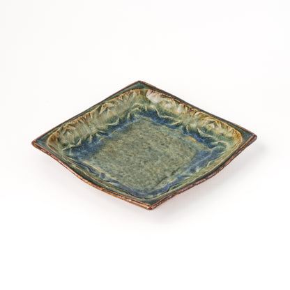 角皿 5寸(約15cm×約15cm) 押紋 B