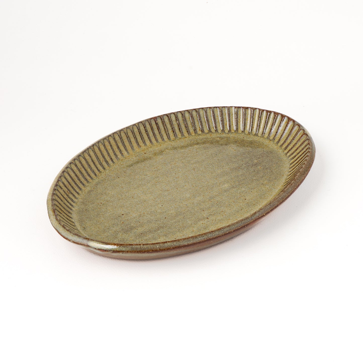 オーバルプレート 約17cm×約24cm B