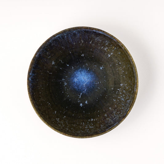 丸鉢 約14.5cm 艶消し 青 B