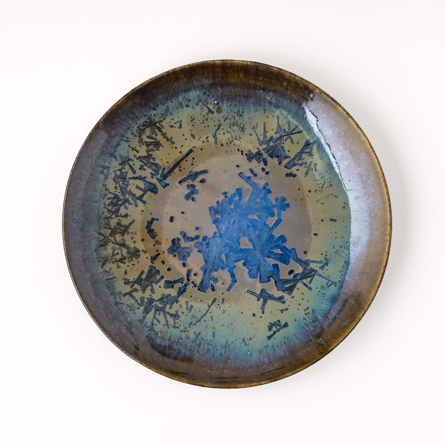皿 5寸(約15cm) 青 B